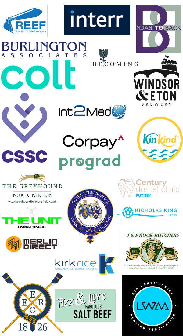 many sponsor logos